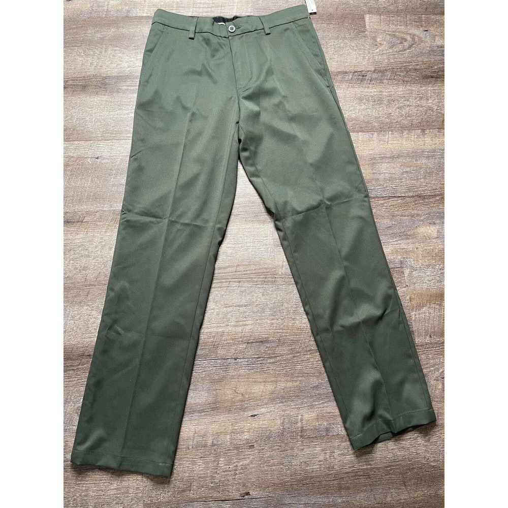 Amazon Essentials Men’s 32x33 Army Green Dress Pants K2